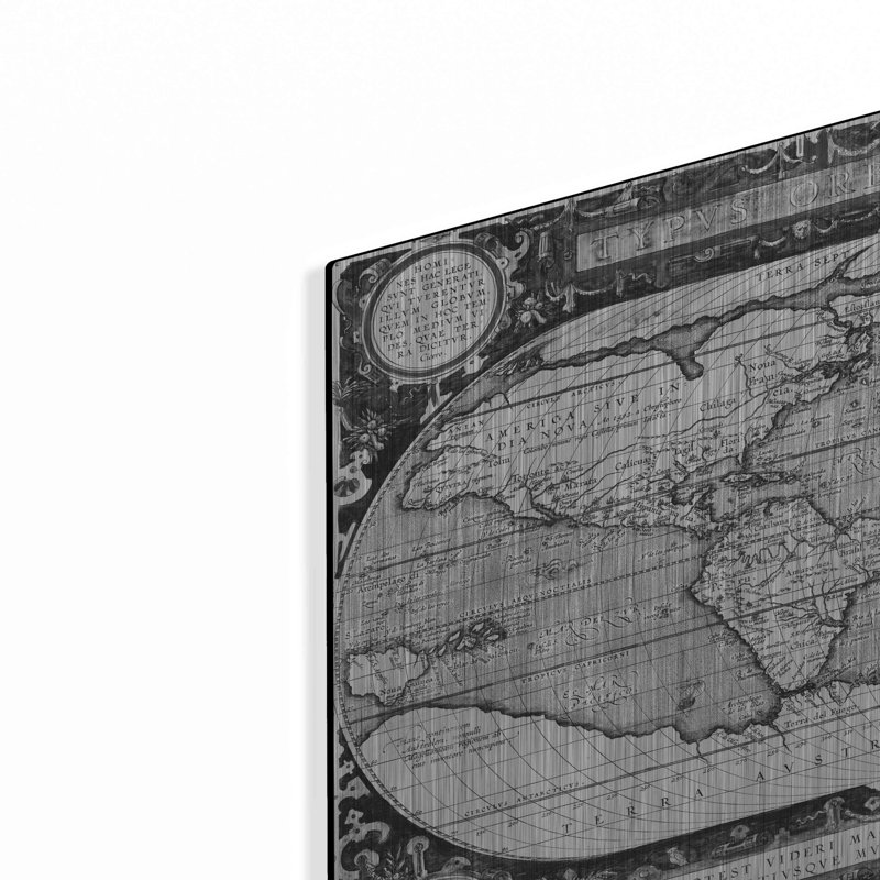 «Antique World Map» par Vision Studio, H 16 po x l 24 po