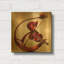 Cordes éthérées de Salaam Muhammad, tableau mural en métal doré, 30,5 x 30,5 cm-1783251555