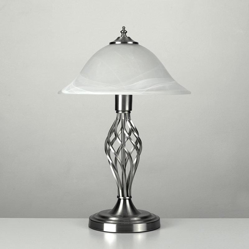 Mancia Metal Table Lamp, Chrome, Yes