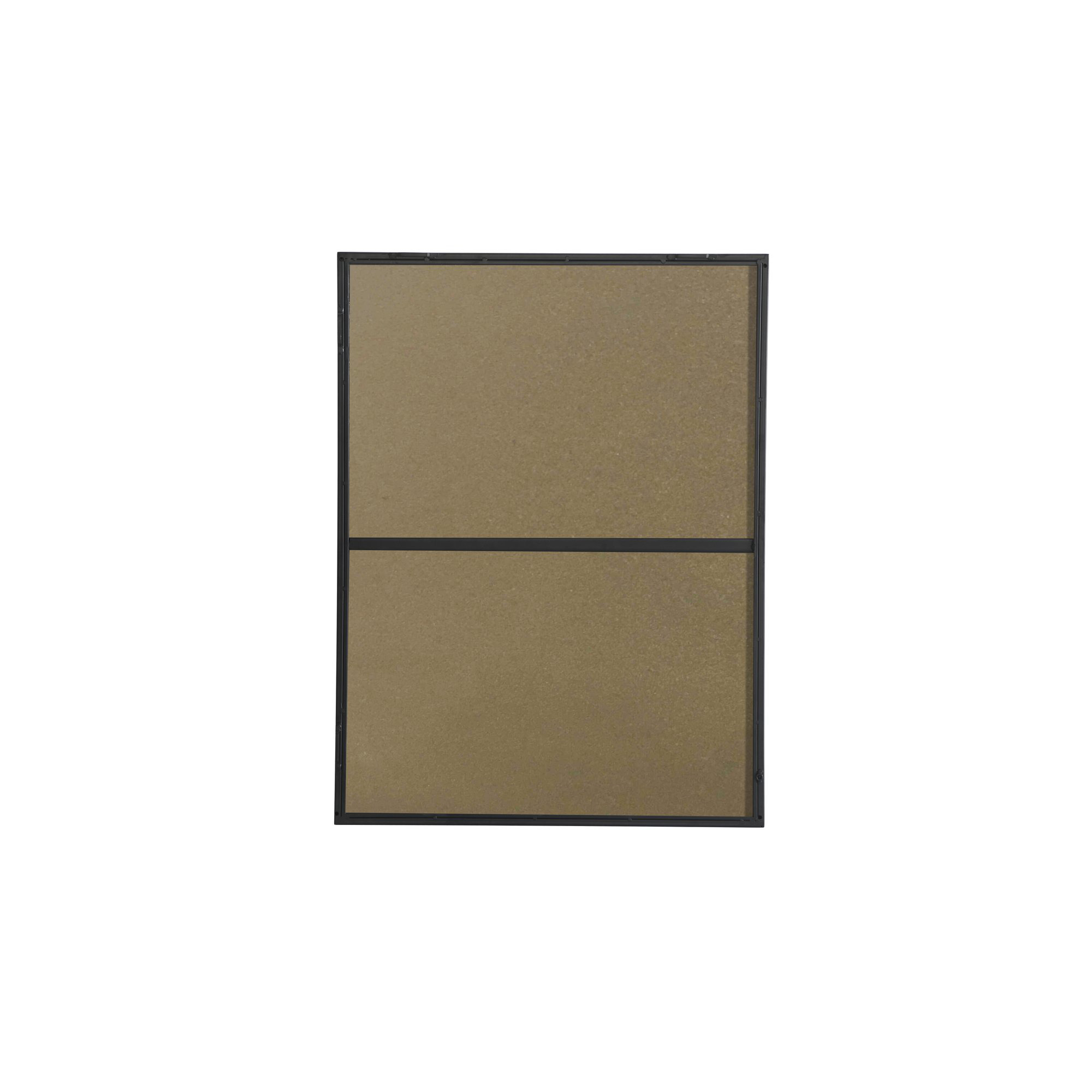 Sabine Metal Rectangle Wall Mirror, 32" x 24", Black