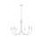 6-Light Metal Chandelier