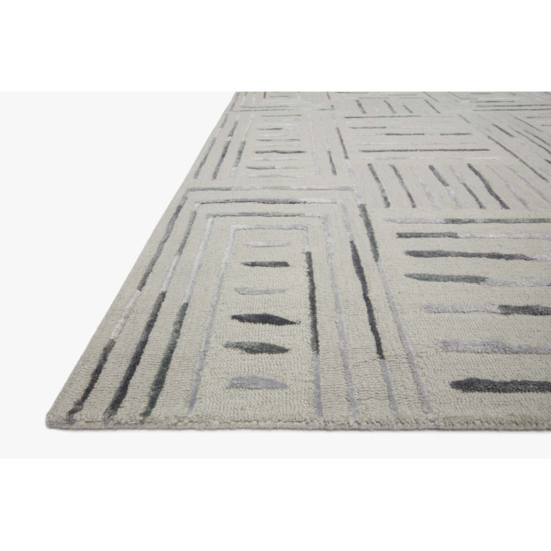 Dellon Geometric Indoor Rug, Gray