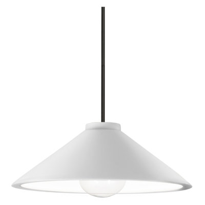 Luminaire suspendu conique à 1 lumière DEL avec détails en métal