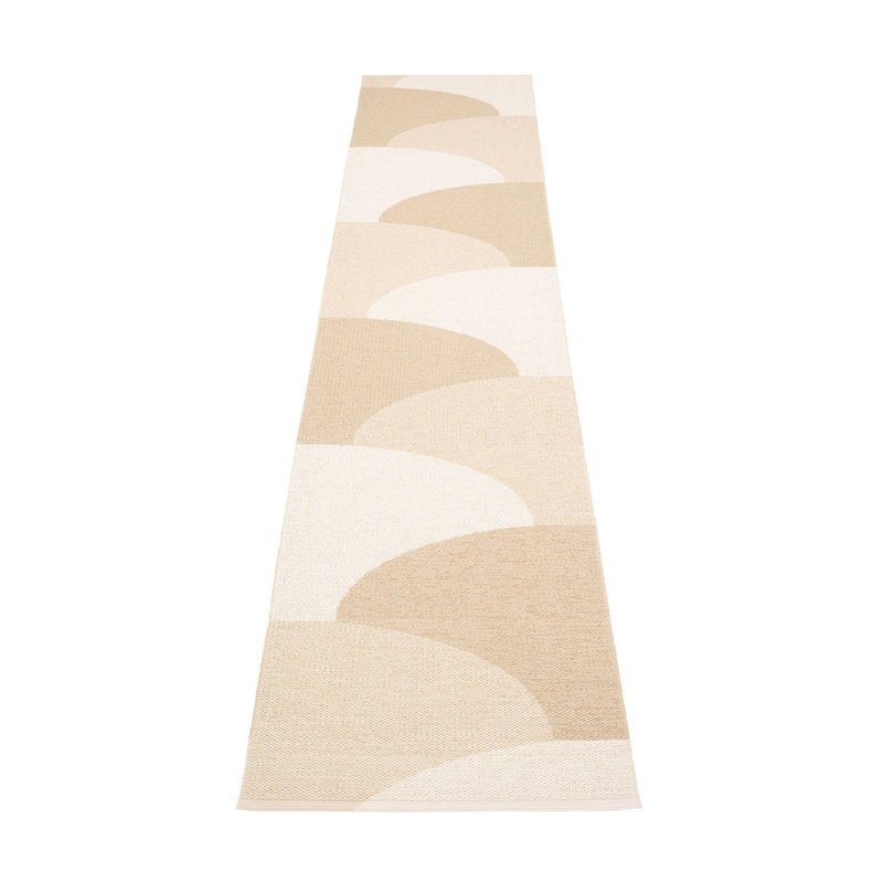 Rug HILL Vanilla/Beige/Cream 2.25 x 3 ft, Runner 2'4" x 11'10"