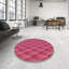 Tapis de zone rose à motif-2005891171