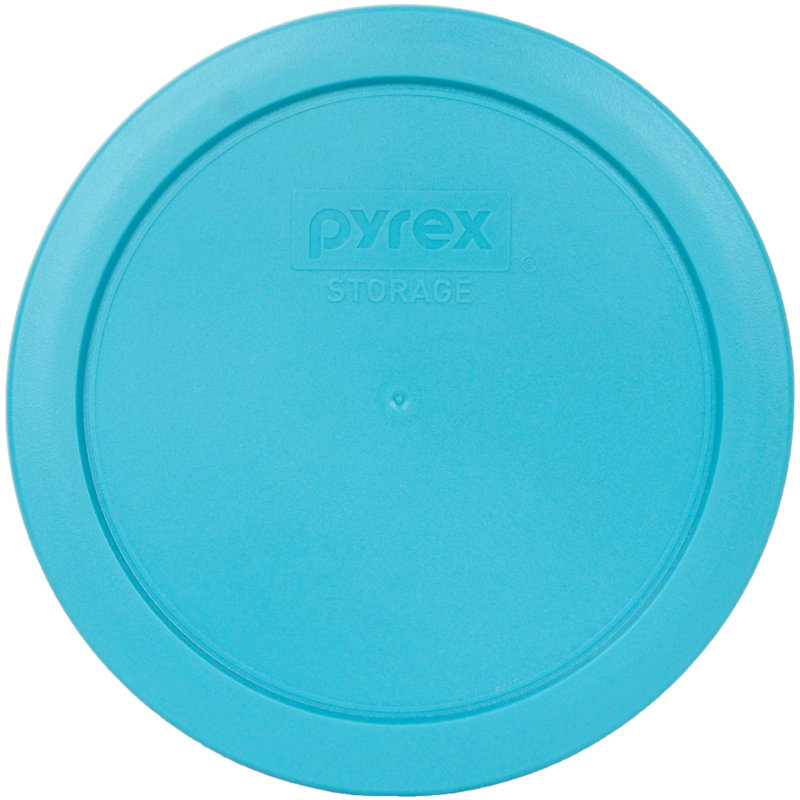 Pyrex (2) bols en verre 4 tasses et (2) couvercles en PC, Bleu surf