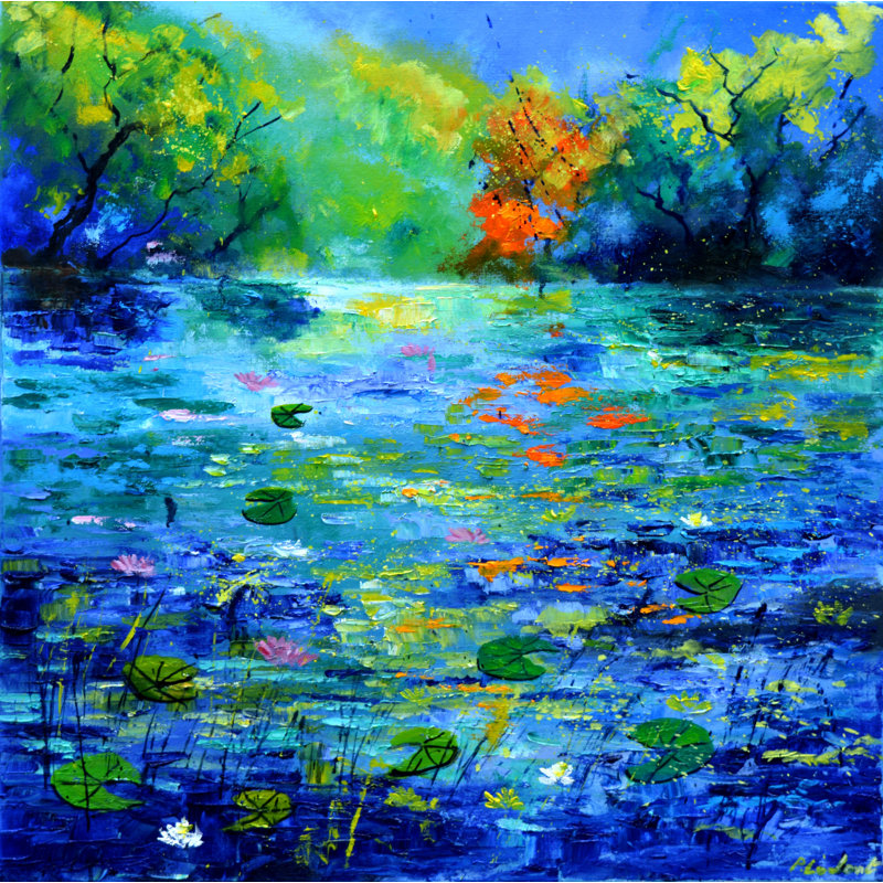 Light On A Pond Print by Pol Ledent, 21.25" H x 17.25" W x 0.875" D