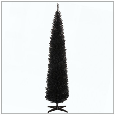 Arbre de Noël artificiel non éclairé avec 618 branches et support en plastique