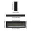 Symple Stuff Black Electric Fireplace with 5120 BTU-861904410
