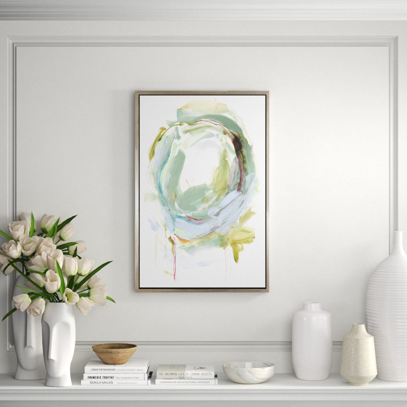 Circular Conclusions I Painting, White Framed