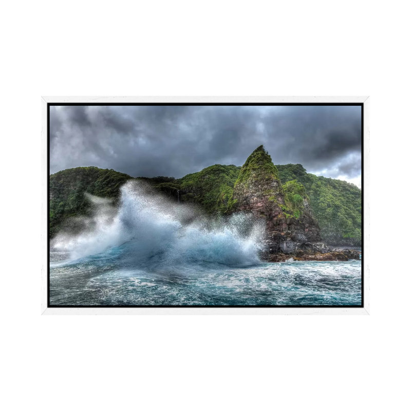 Jurassic Rock, Rugged Coastline Of North East Shoreline Of Maui, Hawaii by Stuart Westmorland - Gallery-Wrapped Canvas Giclée on Canvas