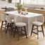 Ensemble de 2 tabourets de bar, tabourets de comptoir pivotants-434489138