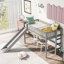 Lit mezzanine bas avec échelle et toboggan-302752904