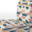 Fauteuil de chambre moderne rembourré - Fauteuil de chambre bleu Horizon Ikat-1828787727