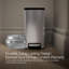 6-Liter Step Trash Can, Black Stainless-1053390343
