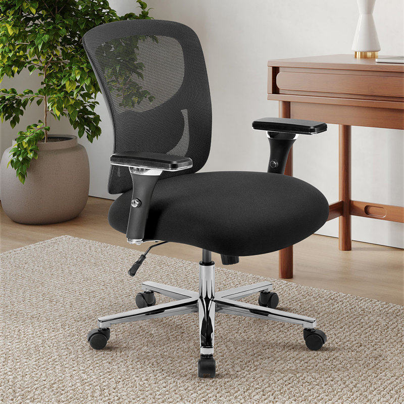 Lisabella 26.7" Wide Ergonomic Home Office Mesh Chair for 500LBS with Adjustable Lumbar Support