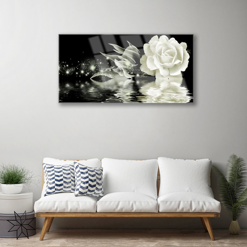 Rose - No Frame Print on Glass