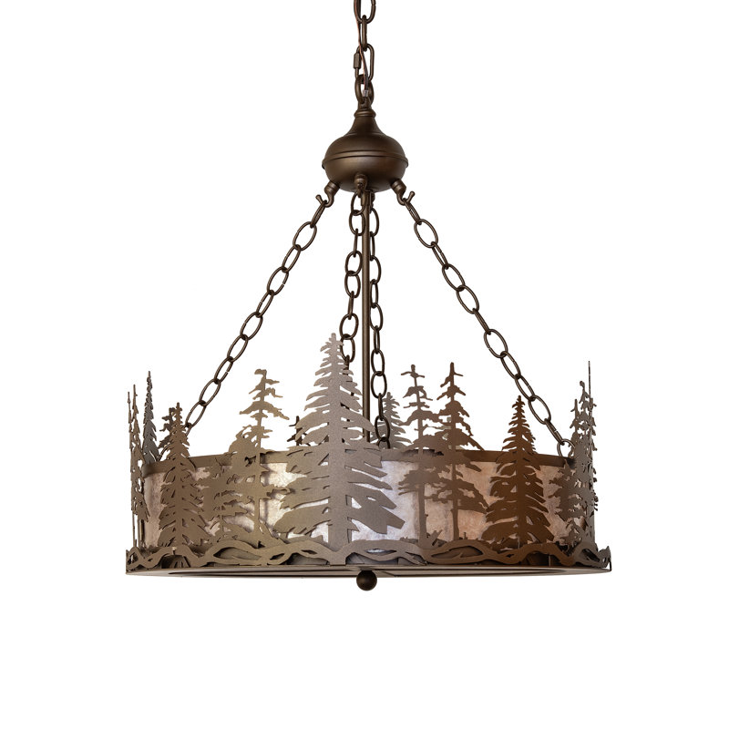 23" Wide Tall Pines Inverted Pendant