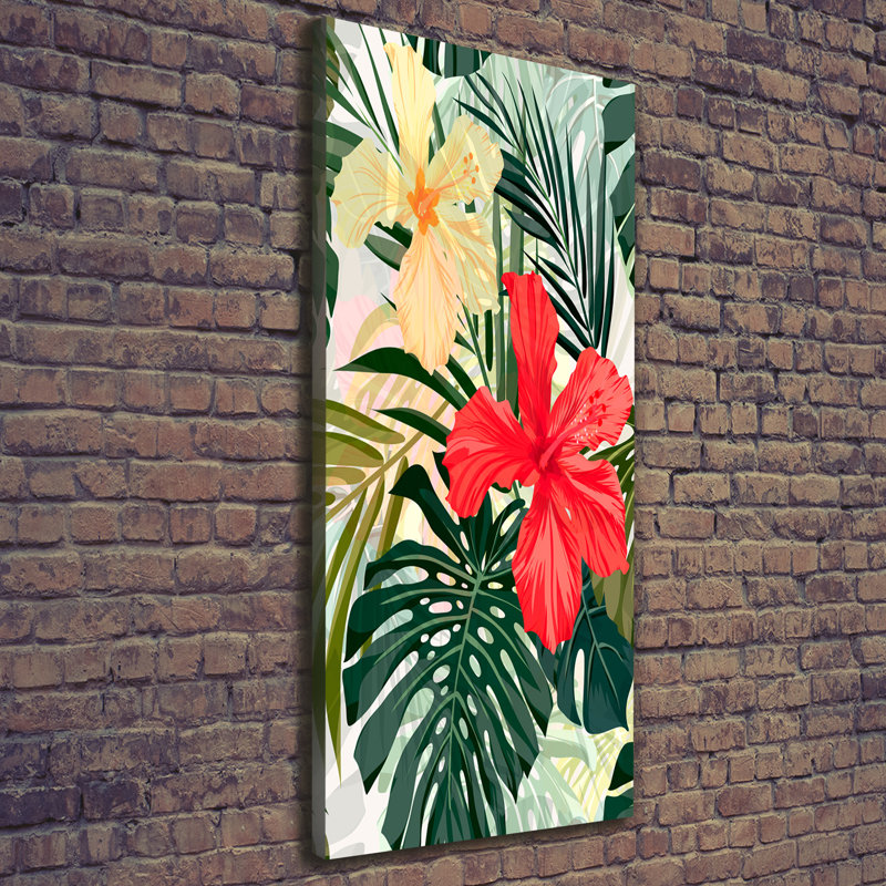 Hawaiian Flowers - Wrapped Canvas Print