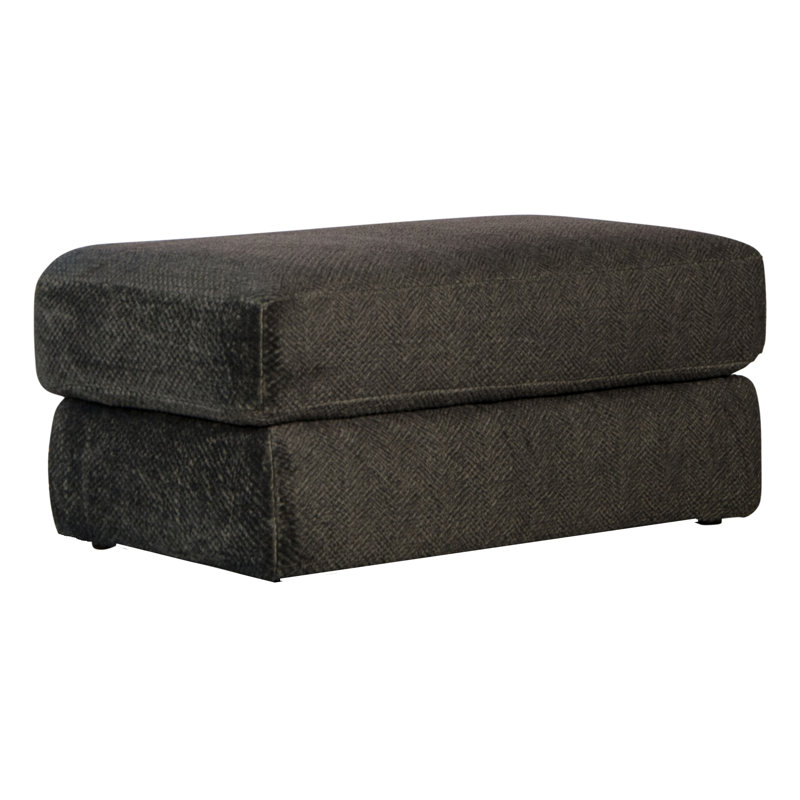 Vanaheim Upholstered Ottoman, Smoke Polyester