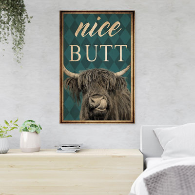 Antelope - Nice Butt - 1 Piece Rectangle Graphic Art Print On Wrapped Canvas