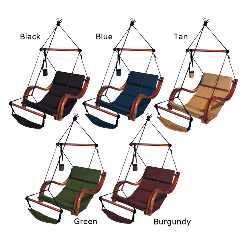 Nagehan 1 Person Chair Hammock, Burgundy