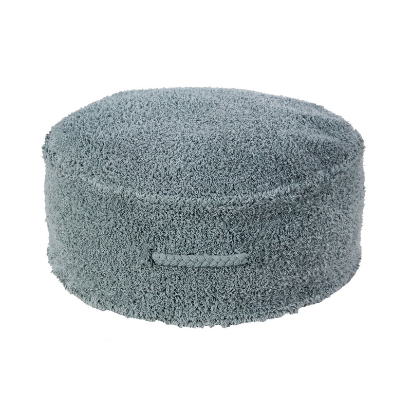 Pyjama Party Upholstered Pouf, Vintage Blue