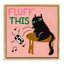 «Fluff This Angry Cat», art mural sur toile par Carrie Cantwell-1114096524-1118814803