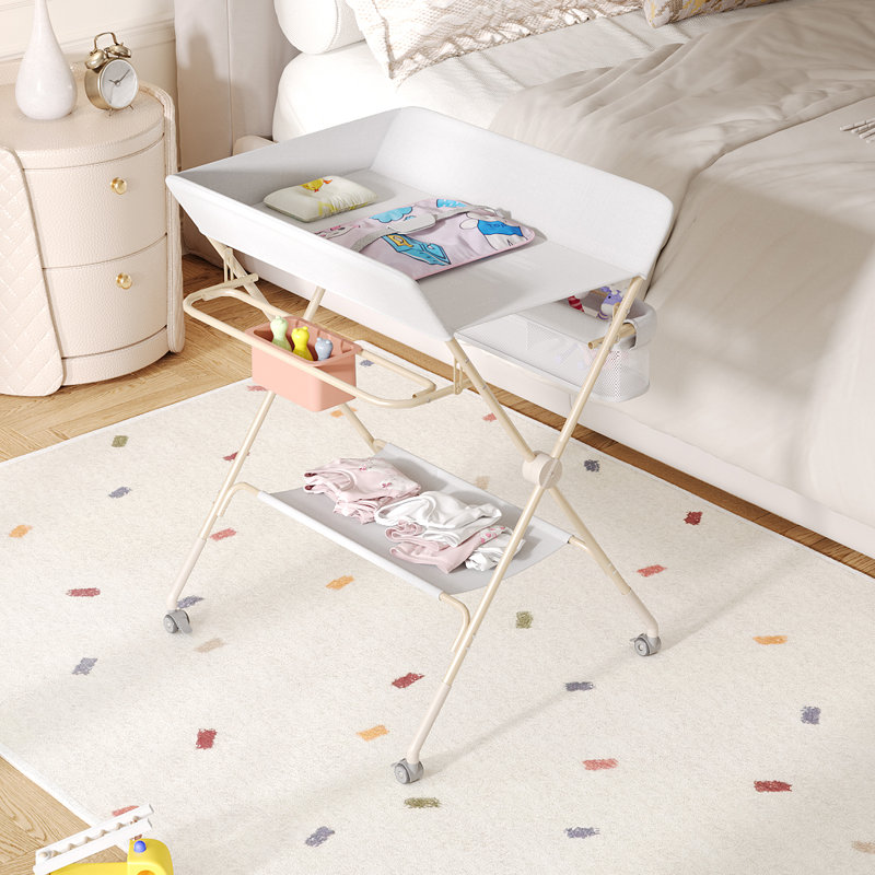 Versatile Folding Baby Changing Table, Grey