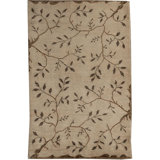 Hand-Knotted High-Quality Beige and Green Area Rug