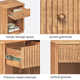 Varet Solid Wood Nightstand