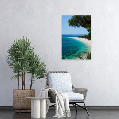Zlatni Rat Beach With Hvar Island In The Background Bol Brac Island Dalmatia Croatia Abstract Contemporary Architecture Beach Art