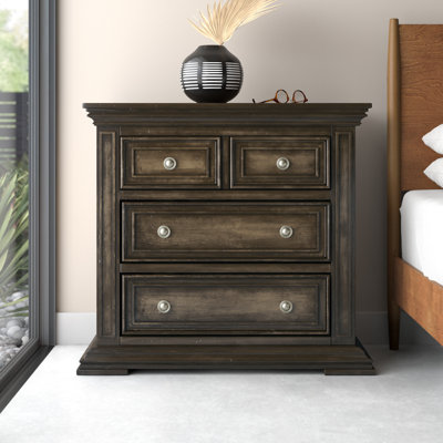 Temple Cloud 3 Drawer Nightstand w/ Charging Station