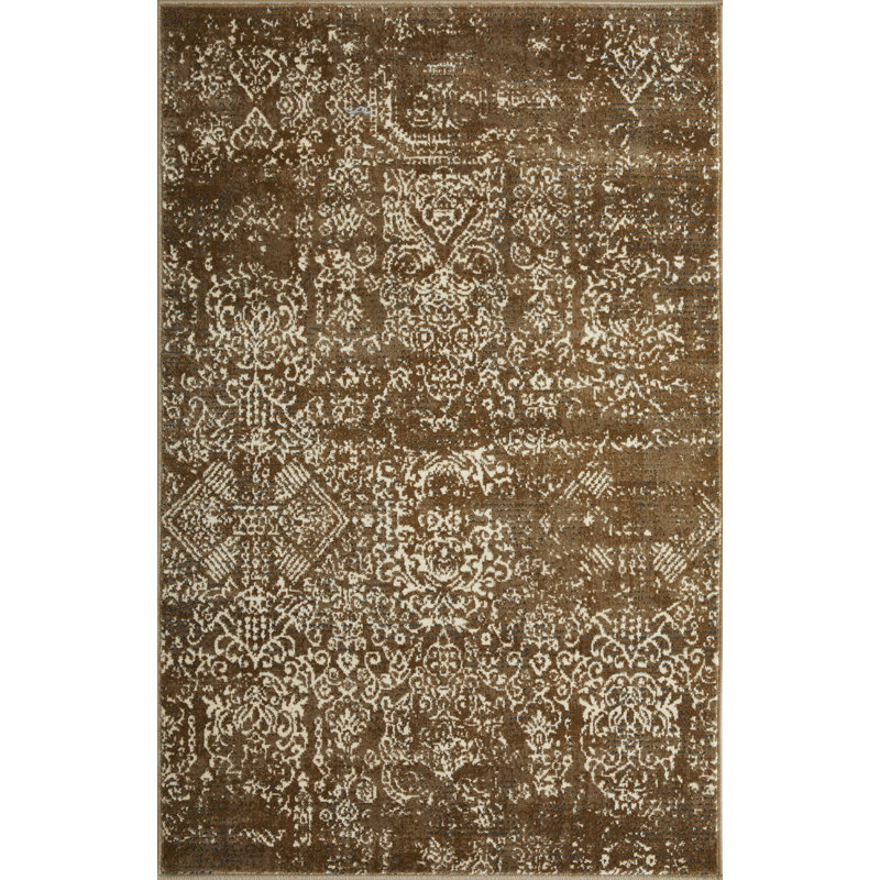 Tapis d'intérieur beige en polypropylène tissé à la main Ariahana, Rectangle 3 pi 3 po x 5 pi 3 po