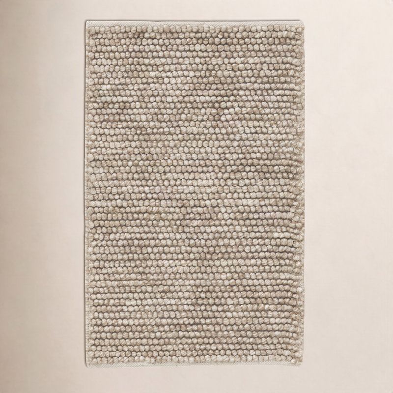 Ackman Flatweave Wool Polyester Owen Area Rug, Rectangle 2' x 3', Brown