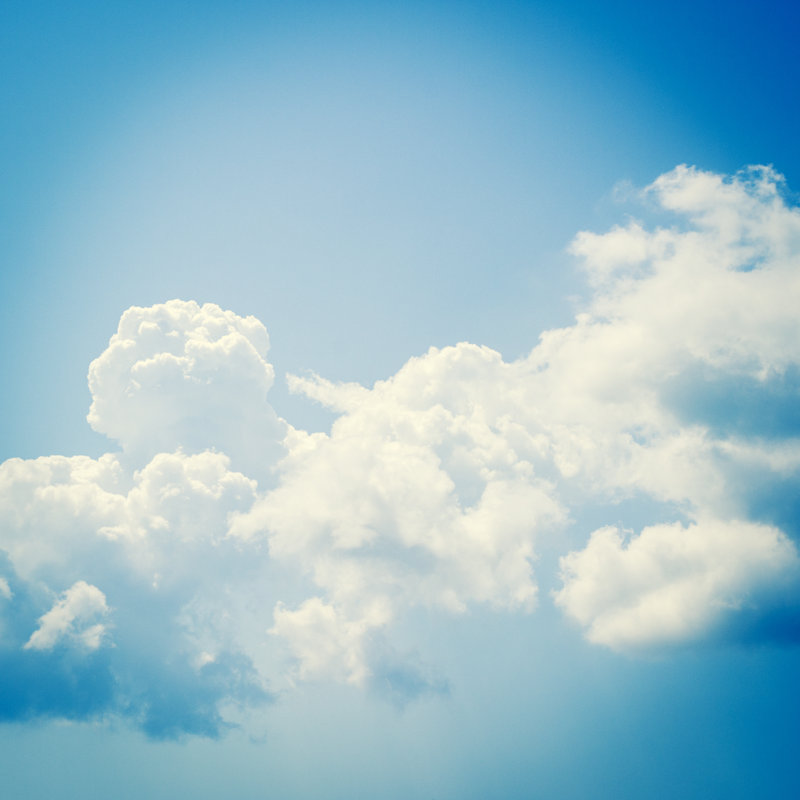 Sky Clouds Backgrounds by Letty17 - No Frame Art Prints on Canvas, 122cm H x 122cm W