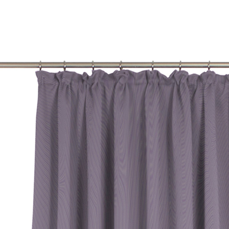 Salguero Pencil Pleat Opaque Curtain, 142cm Width x 315cm Drop, Purple