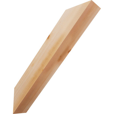 Attelle de genou lisse traditionnelle de l 3 1/2 po x P 18 po x H 18 po, cèdre rouge de l'Ouest