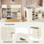 Lit mezzanine avec garde-robe intégré, bureau, tablettes de rangement et tiroirs-845897379
