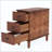 Solid Wood Nightstand with 3 Drawers (No Assembly Required)