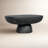 36x24x15" Black Oval Coffee Table  Magnesium Oxide Contemporary,Industrial-1823621015
