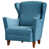 Velours de polyester turquoise