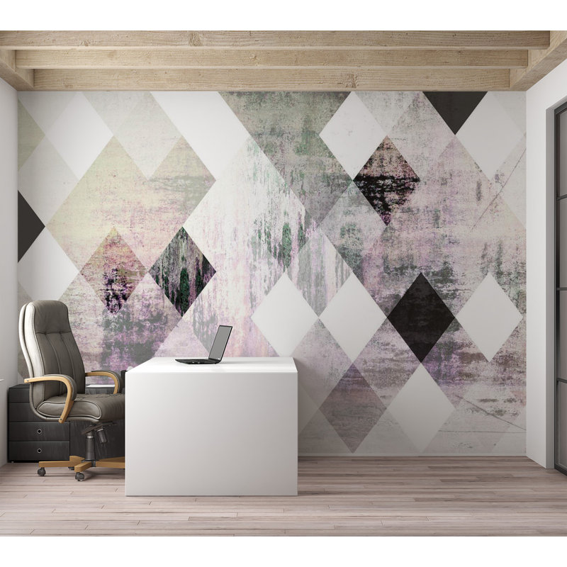 Murale Ammer, Rose, L 55 po x l 78 po