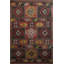 Tapis décoratif moderne multicolore à motifs géométriques foncés-2021109654