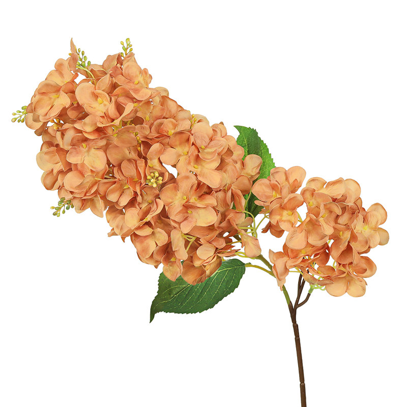 Tige de fleur d'hortensia artificielle, Café brun