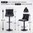 Swivel Adjustable Height Bar Stool with Backs-907097223-907097210