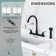 CASAINC Two Handle Kitchen Faucet with Pull Out Side Sprayer