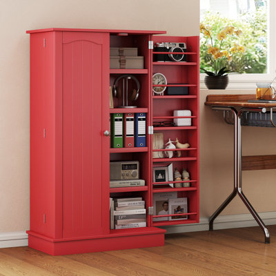 Armoire de rangement moderne, garde-manger avec 12 tablettes de porte, polyvalente pour la cuisine, le vestibule et la salle de bain