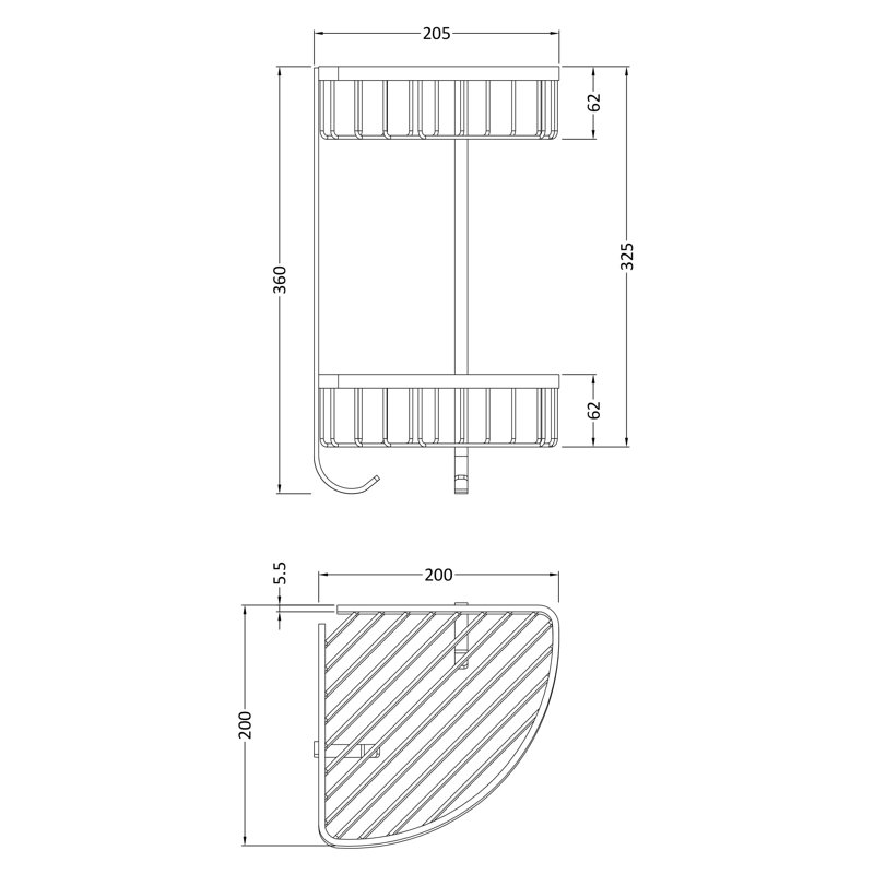 Drill / Screw Shower Caddy