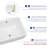 ELLAI Rectangle Vessel Sink Rectangular Bathroom Sink Countertop Ceramic Bowl 20.5"x15.7"x7.7”